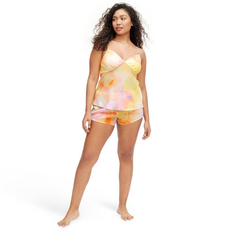 Women's 2pc Satin Cami and Shorts Sunset Pajama Set - DVF for Target, 4 of 7
