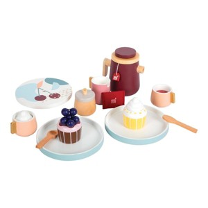 Small Foot Coffee & Tea Wooden Boutique Playset - 18 Pieces - 1 of 4