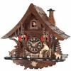 One Day Cuckoo Clock – 9.8 in – Man Chopping Wood with Deer and Hand-carved Trees By River City Clocks - 2 of 3