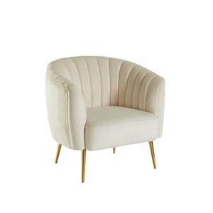 Thomas Upholstered Chair Ivory - miBasics