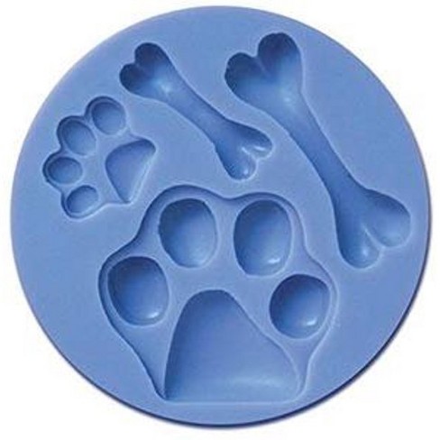 LE DOGUE Dog Paws & Bones Silicone Baking Molds with Recipe