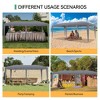 10x20 Pop Up Canopy Tent with 6 Removable Sidewalls, Commercial Heavy Duty Pop Up Canopy Tents for Parties, Large Tents with 3 Adjustable Heights - 3 of 4