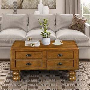 NicBex 23.6 Inch End Table, Modern Wooden Side Table with Storage Drawer and Legs for Living Room, Bedroom - 1 of 4