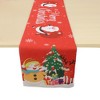 Unique Bargains Christmas Table Runner Polyester Red White Green 71x14 Inch 1Pc - 4 of 4