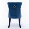 GDFStudio Haley Contemporary Velvet Tufted Upholstered Dining Chair with Nailhead Trim (Set of 2) - 4 of 4