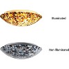 Chloe Lighting Crown Mosaic-Style 2 Light Ceiling-Flush Fixture 12" Wide - 3 of 4