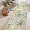 Machine Washable Area Rug Low Pile Non Slip Modern Abstract Rug Foldable Stain Resistant Carpet for Living Room Bedroom Indoor Ultra Thin Mat - 3 of 4