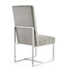 Sapphtopaz Modern Dining Chairs with Velvet Upholstered Elegant Kitchen Chair with Stainless Steel Base Chair for Dining Room, Living Room - 3 of 4