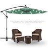 Best Choice Products 10ft Solar LED Offset Hanging Outdoor Market Patio Umbrella w/ Adjustable Tilt - 2 of 4