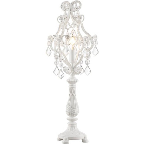 White chandelier 2024 table lamp