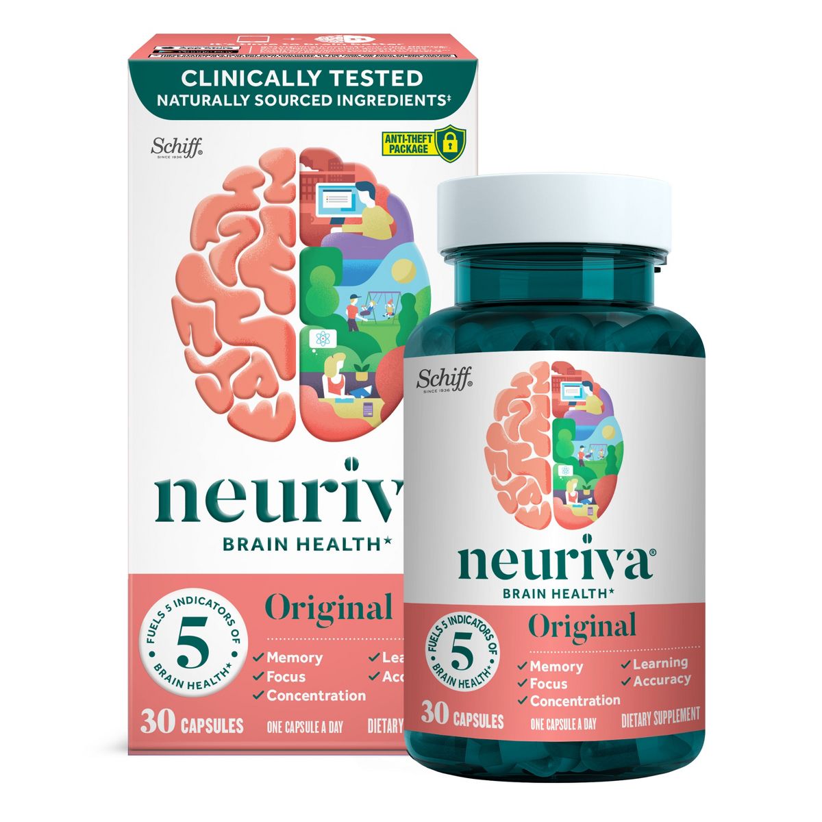 30-Count Neuriva Original Brain Performance Capsules