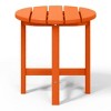WestinTrends All-Weather Outdoor Patio Round Poly Adirondack Side Table - 4 of 4