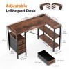 MAYEERTY L Shaped Gaming Desk with 3 Drawers Monitor Stand USB Port Power Socket Corner Workstation - 2 of 4