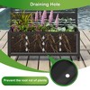 72-in H x 35-in L x 16-in W Black Metal Planter with Trellis ( Classic Shutters-B ) - 2 of 4