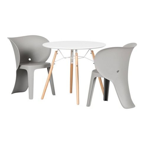 Sweedi Kids' table and chairs set Elephant Gray  - South Shore - image 1 of 4