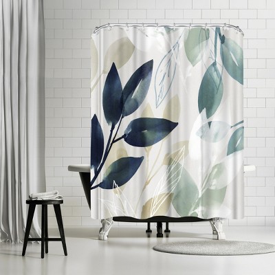 Americanflat Green Sleeves I by Pi Creative Art 71" x 74" Shower Curtain