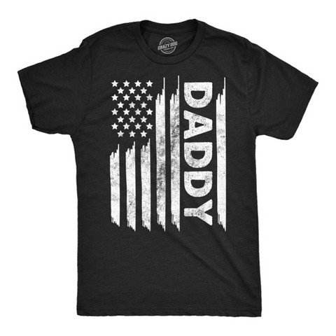 Мужские футболки Crazy Dog T-Shirts, Inc. Mens Funny T Shirts American Flag Daddy Sarcastic Fourth Of July Tee for Men - Crazy Dog Men's T Shirt For Fourth Of July Black XL
