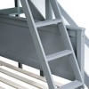 NicBex Twin over Full Bunk Bed Wooden Bed Frame with 2 Drawers, Slide, Inclined Ladder and Full Length Guardrail, No Box Spring Required - 4 of 4