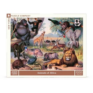 New York Puzzle Company Animals of Africa 1000 Piece Puzzle - 1 of 4