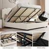 NicBex Full/Twin Size Lift-up Storage Bed Frame with Velvet Headboard,LED Lights and Charging Station - 4 of 4