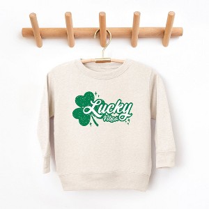 The Juniper Shop Lucky Vibes Clover Youth Ultra-Soft Graphic Sweatshirt - 1 of 3