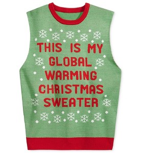 American Rag Mens Global Warning Sweater Vest - 1 of 1