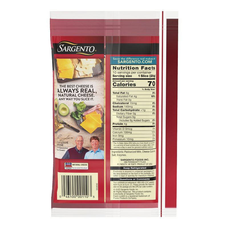 Sargento Natural Havarti  Sliced Cheese - 7oz/10 slices, 3 of 10