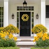 Sunflower Wreath for Front Door or Home, 20 Inches| OrnamentallyYou - 2 of 4