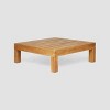 Oana 9pc Acacia Wood Sectional Sofa Set - Teak/Beige - Christopher Knight Home: Weather-Resistant Outdoor Seating - 4 of 4