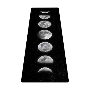 Toyzone World Moon Rotation Thick Travel Yoga Mat Black - 1 of 3
