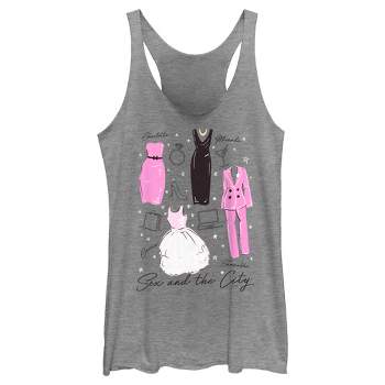 Women's Sex and the City Iconic City Fashion Racerback Tank Top
