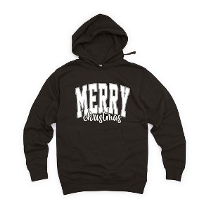 Simply Sage Market Women's Graphic Hoodie Merry Christmas Cursive Bold - 1 of 3