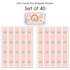 Big Dot of Happiness Hello Rainbow - Mini Candy Bar Wrapper Stickers - Boho Baby Shower and Birthday Party Small Favors - 40 Count - 3 of 4