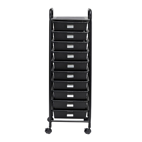 Honey-Can-Do - 15-Drawer Metal Rolling Storage Cart - White