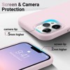 BONGEEK Shockproof Liquid Silicone Designed for iPhone 12 Pro Max Case 6.7", Gel Rubber Anti-Shock Cover Phone Case Drop Protection 6.7inch-Pink - 4 of 4