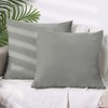 Unique Bargains Soft Solid Color Hidden Zippers Pillowcases for Bed Sofa 4 Pcs - 2 of 4