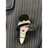 Wrapables Acrylic Fashion Brooch Pin for Sweaters, Coats, Scarves, and Bags, Chic Lady - 3 of 4