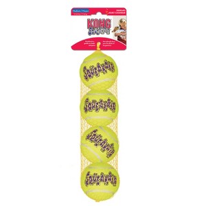 KONG SqueakAir Tennis Ball Dog Toy - Yellow - 4ct - 1 of 4