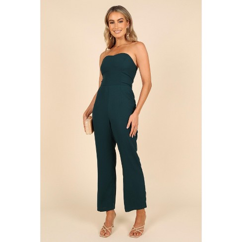 Petal And Pup Womens Nadia Strapless Jumpsuit - Emerald Xs : Target