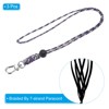 Unique Bargains Braided Wrist Polyester Wallets ID Card Lanyard with Hook 3 Pcs - 3 of 4
