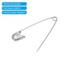 Unique Bargains Metal DIY Blankets Crafts Brooch Making Home Sewing Nickle Plated Safety Pins 200 Pcs - 4 of 4