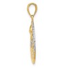 Black Bow Jewelry 14k Yellow Gold & White Rhodium Round Celestial Pendant, 20mm (3/4 in) - 2 of 4
