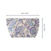 Unique Bargains Durable Print Makeup Bag Purple 1 Pc - 2 of 4