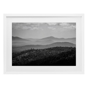 Stupell Industries Misty Adirondack Mountains Framed Print Under Glass Art - 1 of 4