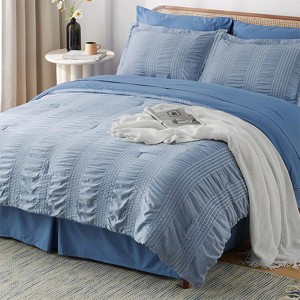 Hub Styler Queen Stripes Bedding Set - 1 of 4
