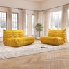 SYFERLORY Soft Beanbag Chair Set of 2£¬Bean Bag Chairs for Teens with High-Resilience Foam, Non-Slip Base Floor Lounge Sofa,Living Room - 2 of 4
