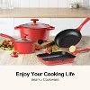 Pots Pans Set, imarku 16pcs Cookware Sets Nonstick Granite Coating, Induction Kitchen Cookware Easy to Clean,Cooking Pot Pan Set with Stay-Cool Handle - 3 of 4