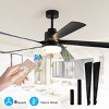 65" Modern Ceiling Fan with Light and 5 Blades, 6-Speed Remote-Controlled Low-Noise Ceiling Fan for Bedroom, Living Room-The Pop Home - 4 of 4