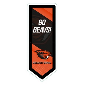 Evergreen Ultra-Thin Glazelight LED Wall Decor, Pennant, Oregon State University- 9 x 23 Inches Made In USA - 1 of 4