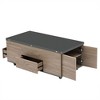 NicBex Modern Rectangle Coffee Table with Lift Top and 3 Storage Drawers for Living Room - 3 of 4